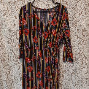 Massini Floral Tie Dress , L